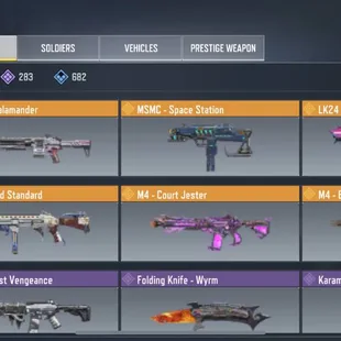 💎 LEVEL 360 💎 LEGENDARY 6 [] EPIC GUN 283 [] GUN COLLECTION 971 [] EPIC SOLDIERS 162 [] VEHICLES 245 - Image 3