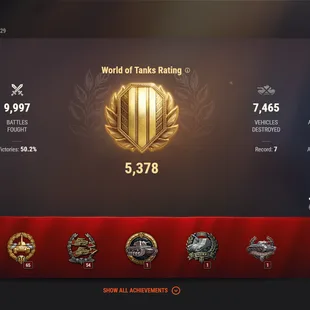 [EU] 3 TIER X | 6 PREMIUM TANK | TOTAL TANKS 44 | 5018 (50) WINS | 8.550,909 CREDITS | GOLD 673 |