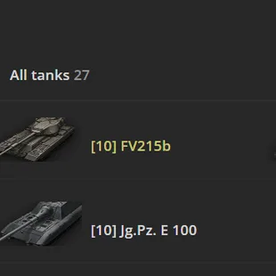 [US] 5 TIER X | 17 PREMIUM TANK | TOTAL TANKS 27 | 4249 (48%) WINS | 10.793.526 CREDITS | - Image 1