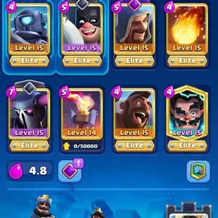 🔥 11.500 GEMS💎MAX 59 [] 7 ELITES [] 8 EVO [] XP55 [] KT15 [] 5 SKINS [] 58 EMOTES [] 6333 TROPHIES [] INSTANT   - Image 5