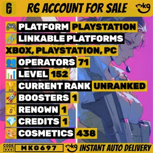 【PC/PSN/XBOX】438 Skins ❄️ 40 Black Ice 📅 29 Seasonals 🏆 5 ProLeague 🌐 15 Universals 👑 8 Elites 💥 152 LVL 🚀 In...! MKG697