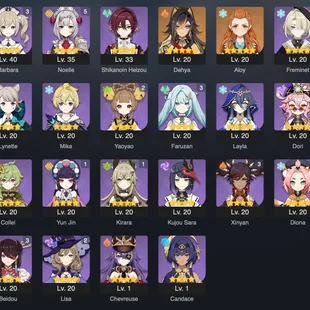  GENSHIN IMPACT💎55 AR | 46 CHARACTERS | 11 LEGENDARY | 1 LEGWEAPON | 2 CONSTELLATION | FULL ACCESS | 2 GIFTS  🎁 - Image 2