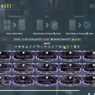 MR 26 + 8000 Platin 455/750 Complated - 65x Warframe MAX | 109x Primary Gun - 92x Secondary Gun - Image 2