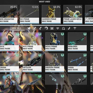 MR 26 444/750 Complated - 60x Warframe MAX | 104x Primary Gun Mag Prime, Ember Prime, Frost Prime - Image 2