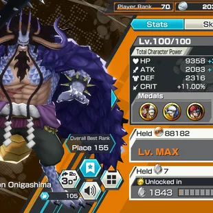OPD59- 17 Ex meta| Luffy Light- Kizaru- Garp-Roger Dark- Kaido Blue- Kid andLaw Support 168.7 - Medals Color- HB 85 - Image 2