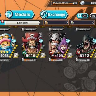 OPD59- 17 Ex meta| Luffy Light- Kizaru- Garp-Roger Dark- Kaido Blue- Kid andLaw Support 168.7 - Medals Color- HB 85 - Image 1