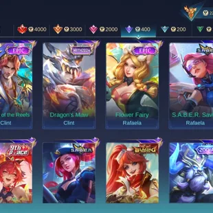 M361|LVL200|132HEROES|668SKIN|MEGACOLLECTORII|3LEGEND|6KOF|3PRIME|2COLLECTOR|ALDOUSM1|14LUCKYBOX|MYTHICS40 - Image 11