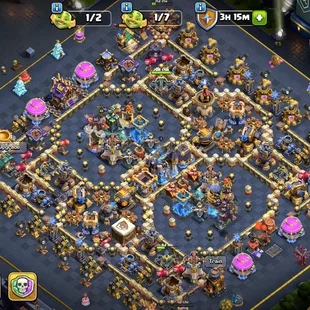 🔥TH 18 ALMOST MAX🔥XP 245-ALL 6 HERO MAX- 7 EPIC EQUIPMENT ALMOST MAX-DEFENSE MAX-NC YES-390 MEDALS-5600 GEMS-BEST DEAL - Image 1