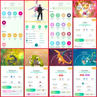 🎯MEW - HO-OH - RAYQUAZA - LUGIA🐓  LVL 69 STACKED ACCT 37 HUNDO IV) 193 SHINY | 100 LEGENDARY | G- MAX D- MAX | INSTANT - Image 1