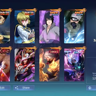 [IOS/ANDROID] CEL LVL 122 | 132 HEROES | 504 SKINS | MEGA 4 | ANIME SKINS | LEGEND - COLLECTOR DYRROTH - HXH GON KURAPIK - Image 1