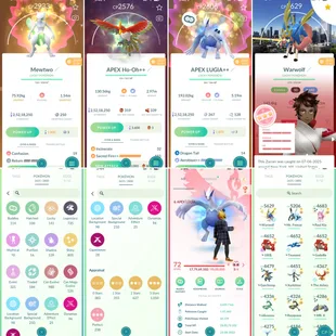 🔥APEX LUGIA APEX Ho-Oh💎 SHINY LONDON BG RAYQUAZA [] LEVEL 72 [] 805 SHINY [] 735 LEGENDARY [] SHUNDO CROWNED ZACIAN BG - Image 2