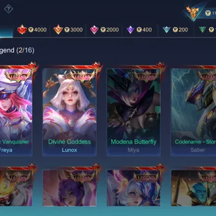 GIRLY ACCOUNT WITH DAZZLING CRYSTAL LOADING EFFECT | 2 LEGEND | 13 GRAND || 16 EXQUISITE | 8 ZODIAC | 7 COLLECTOR MEGA-5 - Image 3
