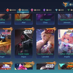 M351|LVL99|132HEROES|457SKIN|MEGACOLLECTORIII|3LEGEND|3JUJUTSUKAISEN|6KOF|2STARWARS|LANCELOTKINSHIN|3TRANSFORMERS|LEGEND - Image 5