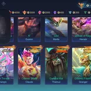 🔥ANIME ACCOUNT WITH SASUKE LOADING EFFECT 🔥|| LEGEND-2 || GRAND - 22 || SKIN -367 || MEGA -5 || ALL HEROS UNLOCK ||  - Image 4