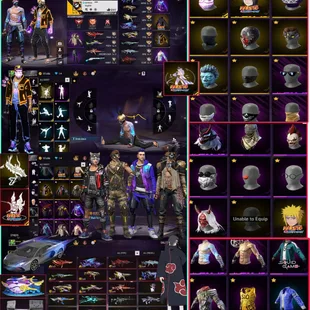  Bandit (Pirate) Outfit  || Naruto Items  | Multiple Evo Guns | Rare Skins | Free Fire Account - Image 1