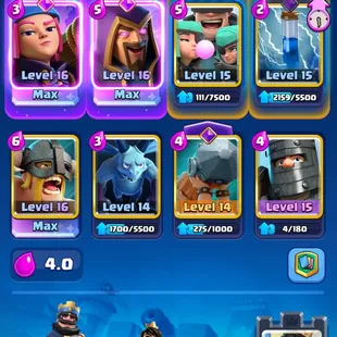 🔥PREMIUM💎Lv14 PREMAX 72 [] ARENA 26 [] 13 ELITES [] 14 EVO [] 10602 TROPHIES [] XP65 [] KT15 [] GEMS 2592 [] 52 EMOTES - Image 3