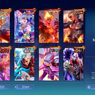 [IOS/ANDROID] CEL LVL 108 | 132 HEROES | 447 SKINS | MEGA 4 | 2 LEGEND LAYLA VALIR - HAYA SHURA - XBORG METRO - CECILION - Image 1