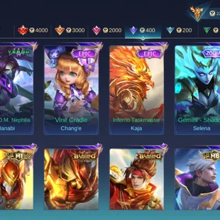 M361|LVL200|132HEROES|668SKIN|MEGACOLLECTORII|3LEGEND|6KOF|3PRIME|2COLLECTOR|ALDOUSM1|14LUCKYBOX|MYTHICS40 - Image 21
