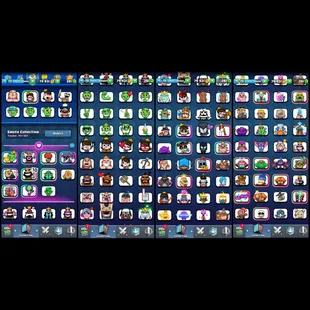 LVL-70!🔱KT-15!!🔥21x EVOS[ 3x HEROES]! 7x RARE EMOTES[ GOBLIN KISSING TROPHY]! 141x EMOTES! 108x CARDS LVL14!! NC FREE! - Image 2