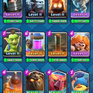 ❗[ 64X CARDS MAX ]❗2X LEVEL 16 CARD|| 15X EVOLVED || 10X ELITE || LEVEL 61 || TROPHY: 10500 | 116X EMOTES | 118X BADGE - Image 10