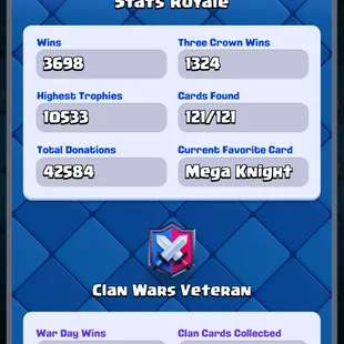 ❗[ 64X CARDS MAX ]❗2X LEVEL 16 CARD|| 15X EVOLVED || 10X ELITE || LEVEL 61 || TROPHY: 10500 | 116X EMOTES | 118X BADGE - Image 3