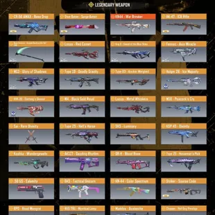 [Stacked] 13 Mythic ( 11 Max ) & 46 Legendary Weapons | 5 Legendary Soldiers | OG Skins | Meta Stacked | Full Access - Image 6