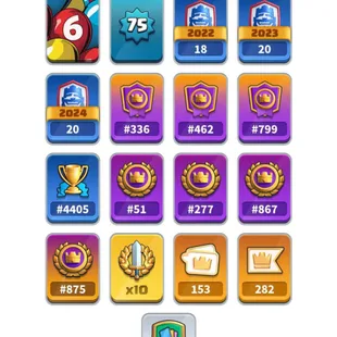 RAREST GT 100 AND 2x CRL 20 WIN EMOTES GT RANK 51 TOP UC RANK 336 KT 16 106 ELITE CARDS ALL EVO 75 XP 35 TOWER SKINS - Image 8