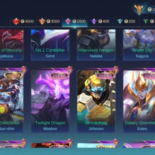 M361|LVL200|132HEROES|668SKIN|MEGACOLLECTORII|3LEGEND|6KOF|3PRIME|2COLLECTOR|ALDOUSM1|14LUCKYBOX|MYTHICS40 - Image 5