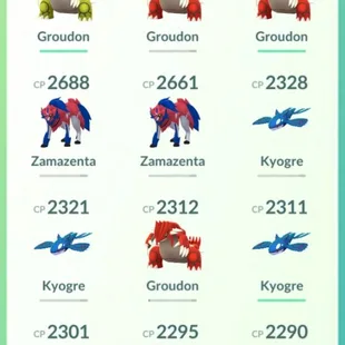 3 SHINY LEGENDARY💎 ZAMZENTA GROUDON 🔥 51 LEGENDARY [] LEVEL 52 [] 17 SHINY [] RENAME AVAILABLE [] INSTANT AVAILABLE [] - Image 4