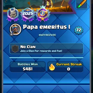 72-XP ! RARE EVO-26 CARD ! 12176 TROPHY ! RARE 153-EMOTE ! 4 HEROES ! CARD 121/121! 18 TOWER SKIN! 117 CARD MAX 14/14/16 - Image 1