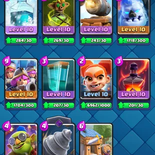 ❗[ 64X CARDS MAX ]❗2X LEVEL 16 CARD|| 15X EVOLVED || 10X ELITE || LEVEL 61 || TROPHY: 10500 | 116X EMOTES | 118X BADGE - Image 11