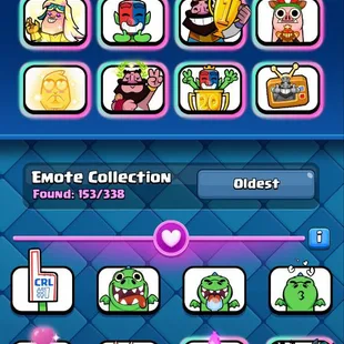 RAREST GT 100 AND 2x CRL 20 WIN EMOTES GT RANK 51 TOP UC RANK 336 KT 16 106 ELITE CARDS ALL EVO 75 XP 35 TOWER SKINS - Image 21