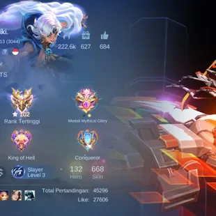 M361|LVL200|132HEROES|668SKIN|MEGACOLLECTORII|3LEGEND|6KOF|3PRIME|2COLLECTOR|ALDOUSM1|14LUCKYBOX|MYTHICS40 - Image 4