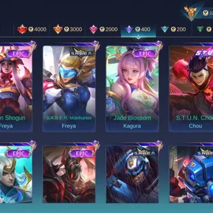 M361|LVL200|132HEROES|668SKIN|MEGACOLLECTORII|3LEGEND|6KOF|3PRIME|2COLLECTOR|ALDOUSM1|14LUCKYBOX|MYTHICS40 - Image 16