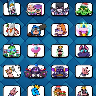 H🔥EXP-62!!KT-15!!29 EVOS-NC-500🔥79 LVL 14 CARDS!!22 CARDS LVL 15!! EXCLUSIVE EMOTES-TOWER SKINS!!BEST ACCOUNT  - Image 6