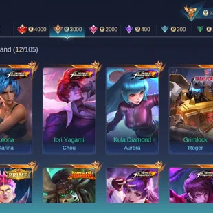 M361|LVL200|132HEROES|668SKIN|MEGACOLLECTORII|3LEGEND|6KOF|3PRIME|2COLLECTOR|ALDOUSM1|14LUCKYBOX|MYTHICS40 - Image 2