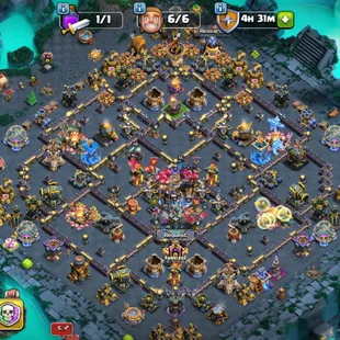 TH18 CLOSE MAX! LEGENDARY 2X SKIN SET! 20X SKIN! XP-256 HEROES MAX 105-105-95-80-55-16! BUILDER HALL MAX! ALL EQUIPMENT  - Image 1