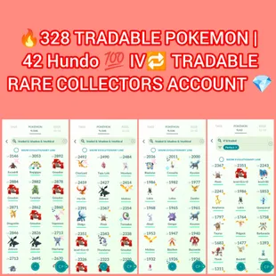 🍓 HIGH 42 HUNDO IV) LEVEL 51 PG ACCT 🍓| HO-HO MOLTTRES | 328 TRADABLE | 96 LEGENDARY | SHADOW MEWTWO | RARE COLLECTOR - Image 6