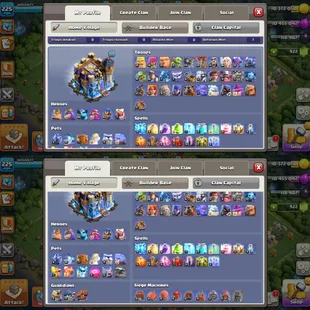 Th18 Almost Max🔥Hero-100-105-80-53🔥Equipmets-7x-Epic Max [5 Lvl Left] [] XP-225 [] Strong Base [] NC-Yes [] BEST-DEAL - Image 2
