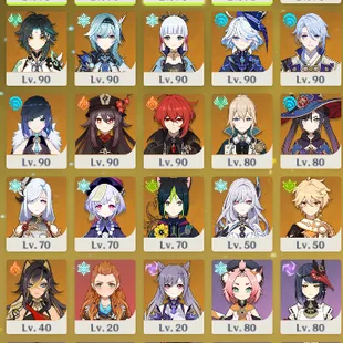 [Europe|ar60] 20 5 Star Characters 37 4 Star Characters For more details check description - Image 1