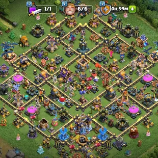 Th18 Almost Max🔥Hero-100-105-80-53🔥Equipmets-7x-Epic Max [5 Lvl Left] [] XP-225 [] Strong Base [] NC-Yes [] BEST-DEAL - Image 1