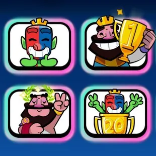 RAREST GT 100 AND 2x CRL 20 WIN EMOTES GT RANK 51 TOP UC RANK 336 KT 16 106 ELITE CARDS ALL EVO 75 XP 35 TOWER SKINS - Image 1