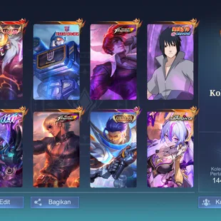 EX IMOEMBLEM MAX HERO MAX SKIN 492 1 LEGEND 5 CC KOF KARINA GUSION CHOU GUIN DYROTH ASPIRANT VEXANA CHANGE NARUTO SAKUKE - Image 1