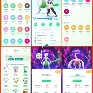 🎯OLD ACCT 2019 PG LVL 52 | SHINY MEWTWO LUGIA HO-OH 🐓| 80 SHINY | 141 LEGENDARY | 286 TRADABLE | 15 HUNDO |  RARE ACCT - Image 2