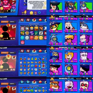 100k TROPHIES⭐MACHERINO PIN🌟73 MAX POWER BRAWLER | 101 BRAWLER UNLOCK | 51 HYPERCHARGE | 344 SKIN | INSTANT DELIVERY - Image 2
