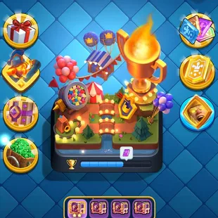 PREMIUM🔥 PREMAX 25 💎 ARENA 21 [] 2 ELITES [] 0 EVO [] 8303 TROPHIES [] XP51 [] 99 EMOTES [] INSTANT   - Image 1