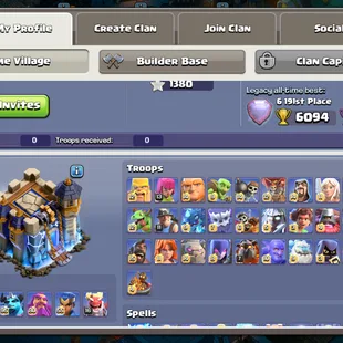 USA Local [12x Epic Maxed] | Th18 Almost Max | [5-Hero Maxed-16] | [40x Hero Skin] | Wall Defence Strong | Xp 236 | BEST - Image 2