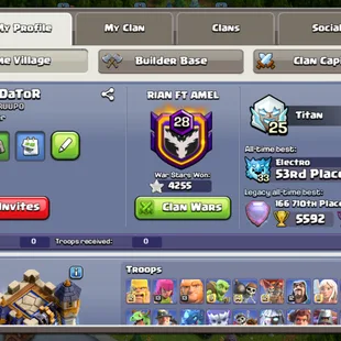 🔥291-XP! GEM-18600🔥TH18 CLOSE MAX! FULL BASE DECORATED! HERO 105-105-80-80-55!! SB/MAX FA/MAX AF/MAX RS/MAX EB/MAX - Image 2