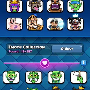 ❗[ 64X CARDS MAX ]❗2X LEVEL 16 CARD|| 15X EVOLVED || 10X ELITE || LEVEL 61 || TROPHY: 10500 | 116X EMOTES | 118X BADGE - Image 13