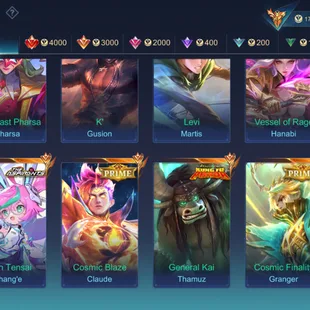 🔥ANIME ACCOUNT WITH SASUKE LOADING EFFECT 🔥|| LEGEND-2 || GRAND - 22 || SKIN -367 || MEGA -5 || ALL HEROS UNLOCK ||  - Image 5
